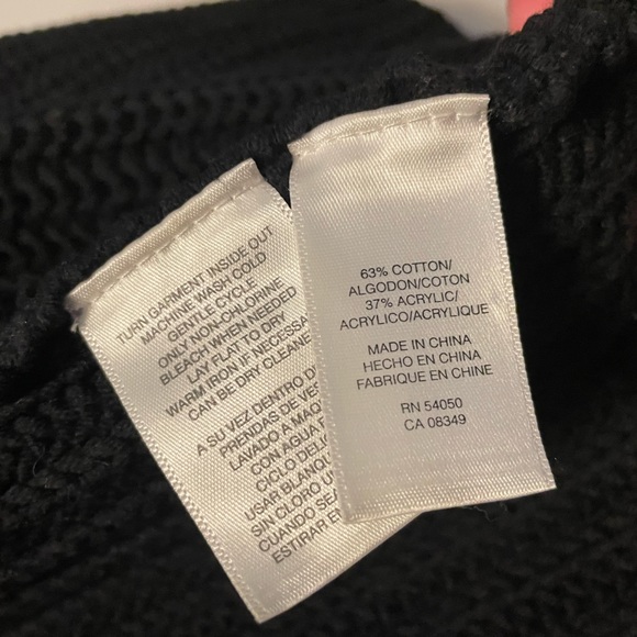 Nine West Women’s Black Knit Sweater Cardigan Size Large Cozy - Picture 3 of 10